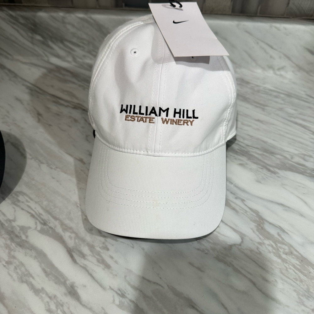 Nike White and Black Dri-FIT Cap